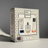 Coffret Frais & Dispo de la marque Au Poil de Sébastien Chabal, vu de face, avec la tranche visible