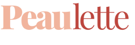 Logo Peaulette bicolore pêche et rouge sur fond transparent