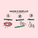 Dentifrice à croquer à la fraise bio pour enfants