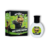 Etui carton et flacon de l'eau de toilette parfum enfant garçon Miraculous Chat Noir