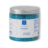 Pot en plastique avec couvercle en aluminium du sel de bain au sel de Guérande de la marque Passion Marine