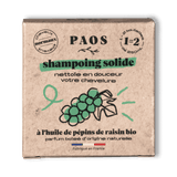 Le shampoing solide PAOS à l'huile de pépins de raisin bio