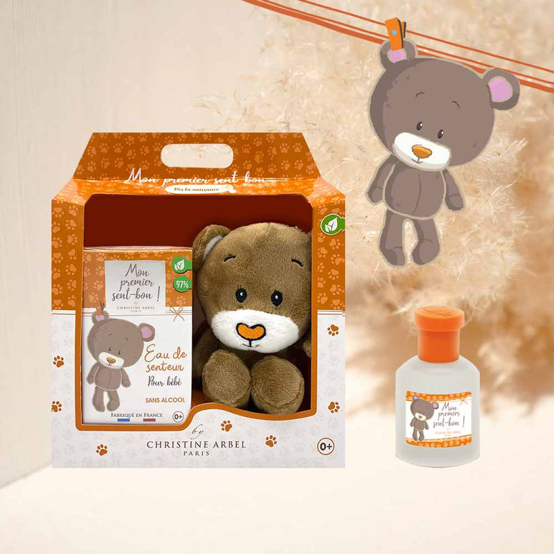 Coffret parfum pour bébé Mon Premier Sent-Bon et son ourson