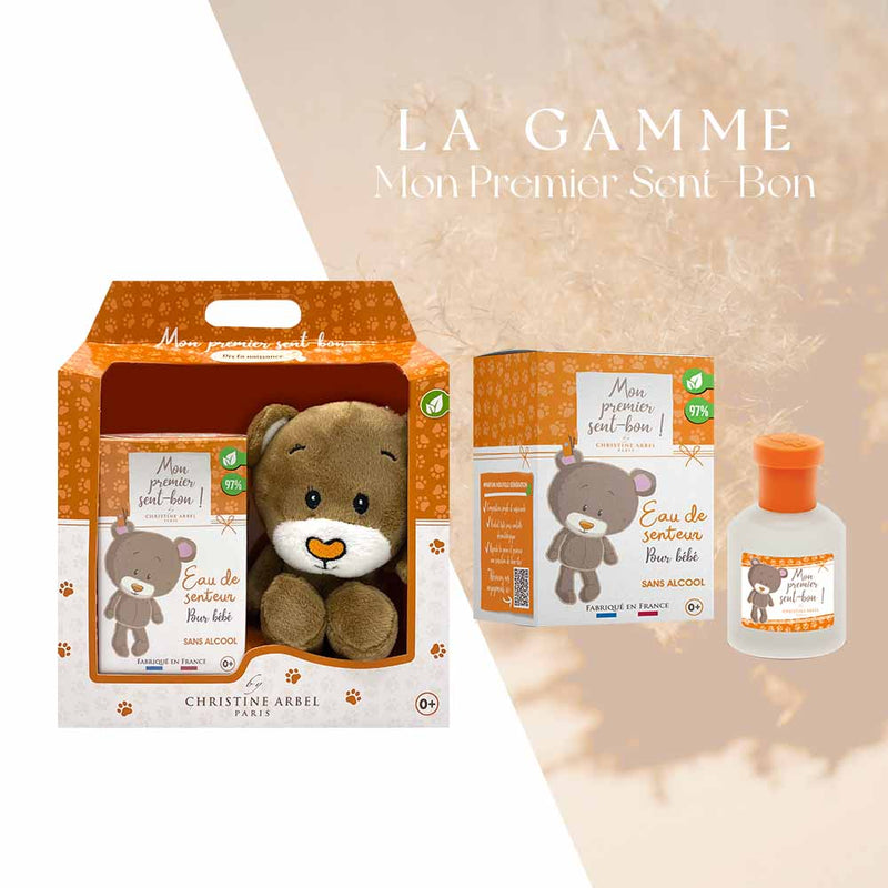 Coffret parfum pour bébé Mon Premier Sent-Bon et son ourson