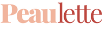 Logo Peaulette bicolore pêche et rouge sur fond transparent
