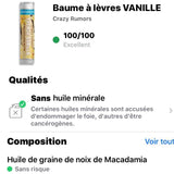 Baume à lèvres parfumé vanille des îles