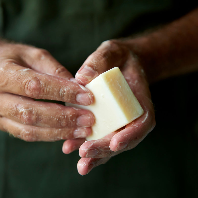 Savon à froid à l'huile de baobab l'été dans la garrigue