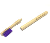 Lot de 2 brosses à dents en bambou à tête rechargeable