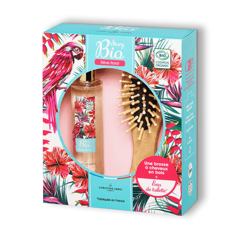 Coffret parfum Rêve Floral et brosse à cheveux