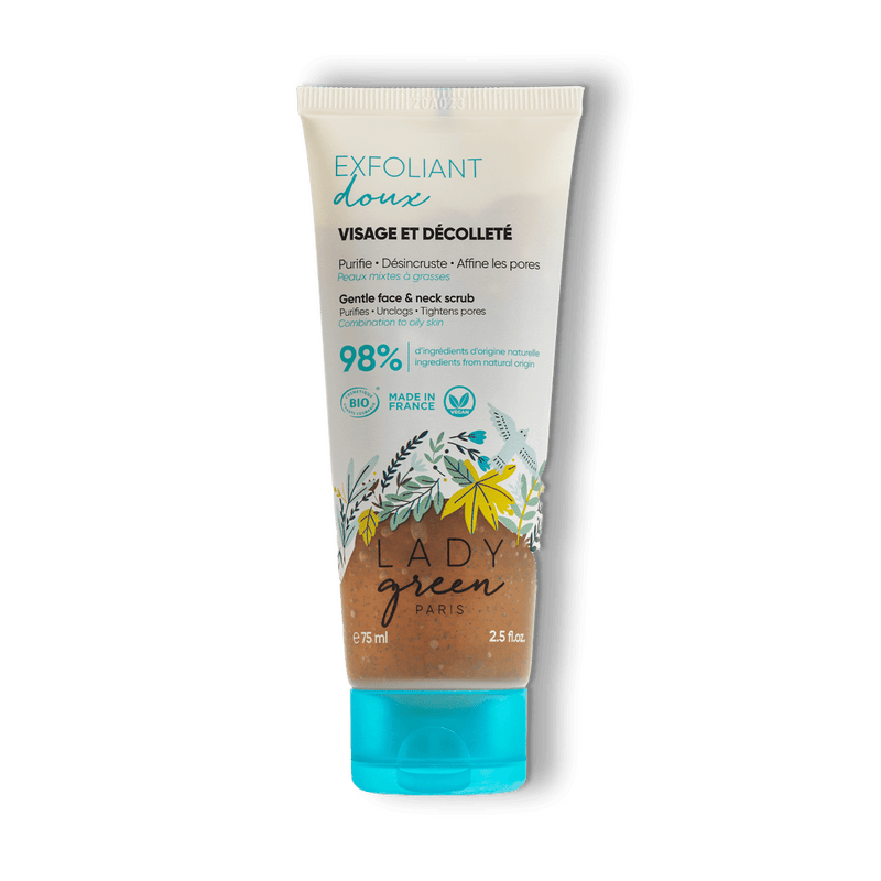 Exfoliant doux visage et décolleté