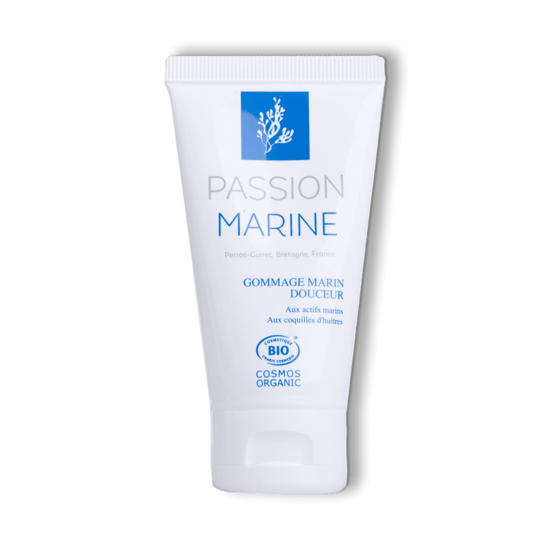 Gommage visage aux actifs marins et aux coquilles d'huitres