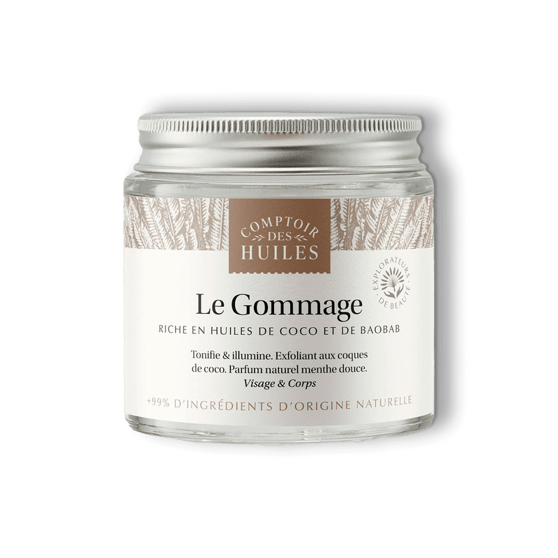 Gommage visage et corps à l'huile de coco et baobab