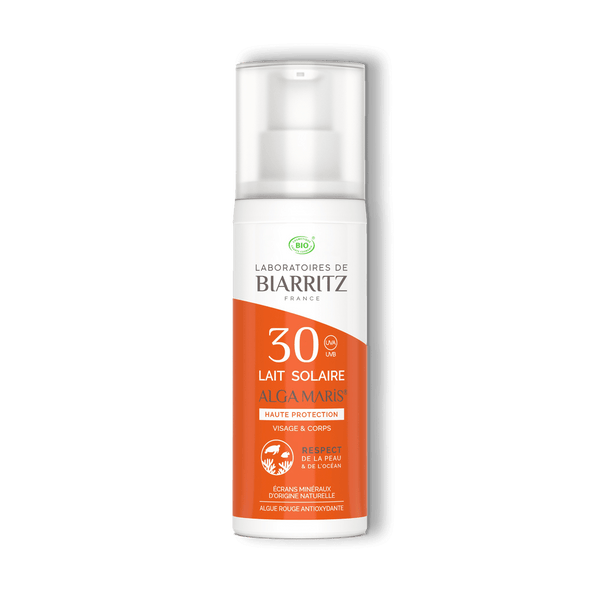 Lait solaire SPF30 certifié bio