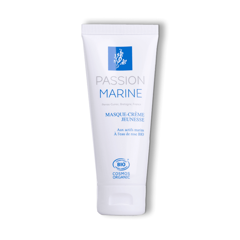 Masque jeunesse anti-âge aux actifs marins et à l'eau de rose