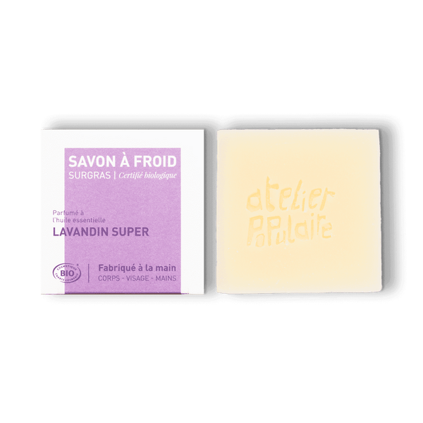 Savon à froid artisanal certifié bio lavandin