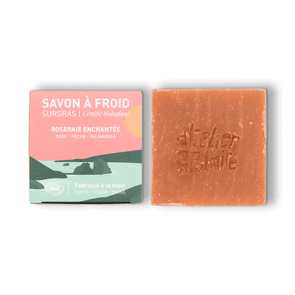 Savon à froid surgras certifié bio Roseraie Enchantée