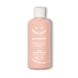 Flacon en plastique rose pâle d'eau micellaire voir 20 Ans de la marque Fun!Ethic