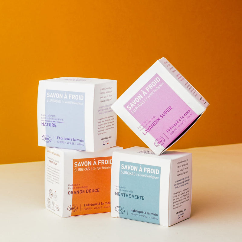 Savon à froid artisanal certifié bio lavandin