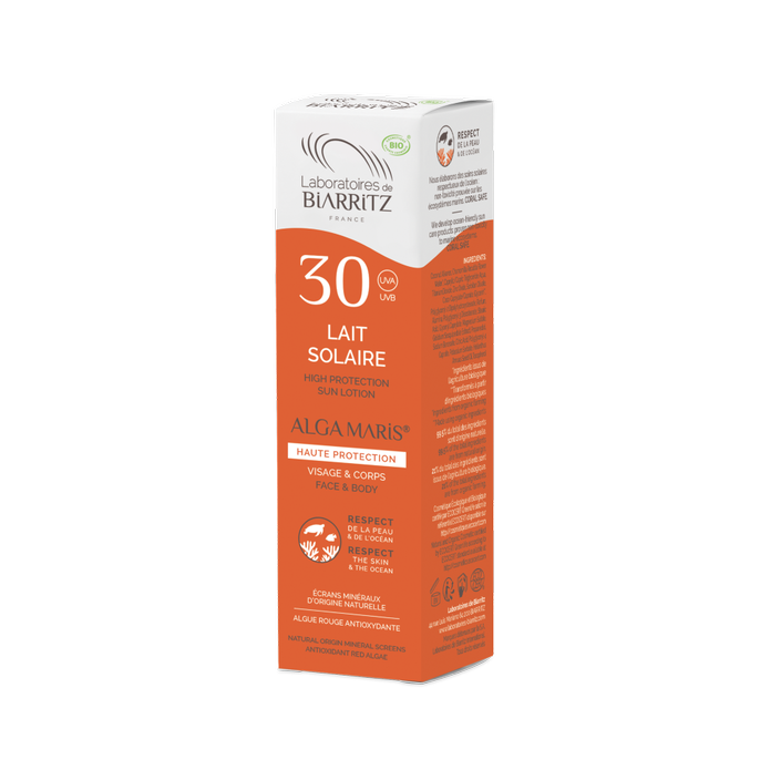 Lait solaire SPF30 certifié bio