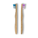 Lot de 2 brosses à dents en bambou pour enfant