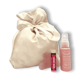 Pochon soins visage jeune femme
