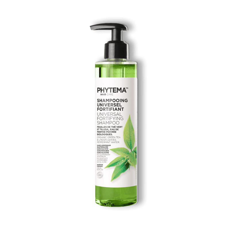 Flacon-pompe de shampoing universel fortifiant de la marque Phytema