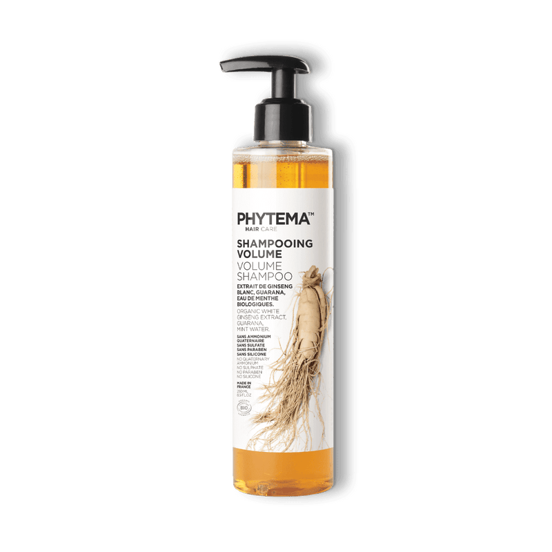 Flacon-pompe de shampoing volume de la marque Phytema