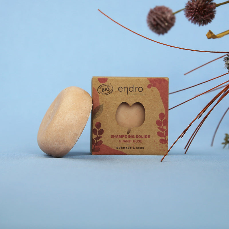 Shampoing solide granit rose