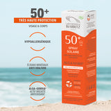 Spray solaire SPF50+ écoresponsable