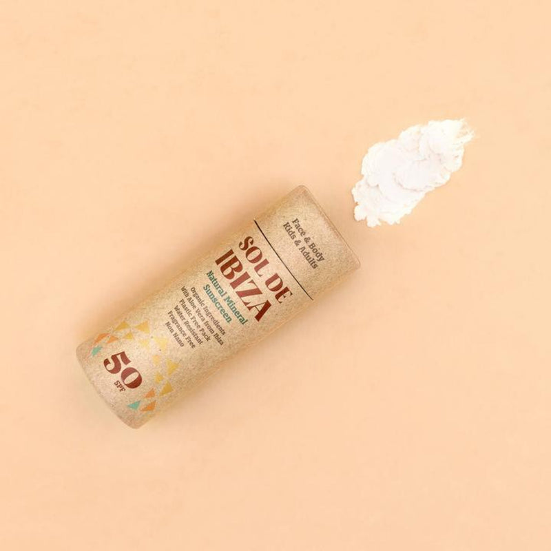 Stick solaire naturel végan et sans plastique SPF 50