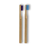 Lot de 2 brosses à dents en bambou à tête rechargeable