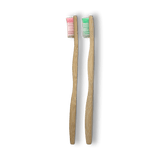 Lot de 2 brosses à dents en bambou pour adulte