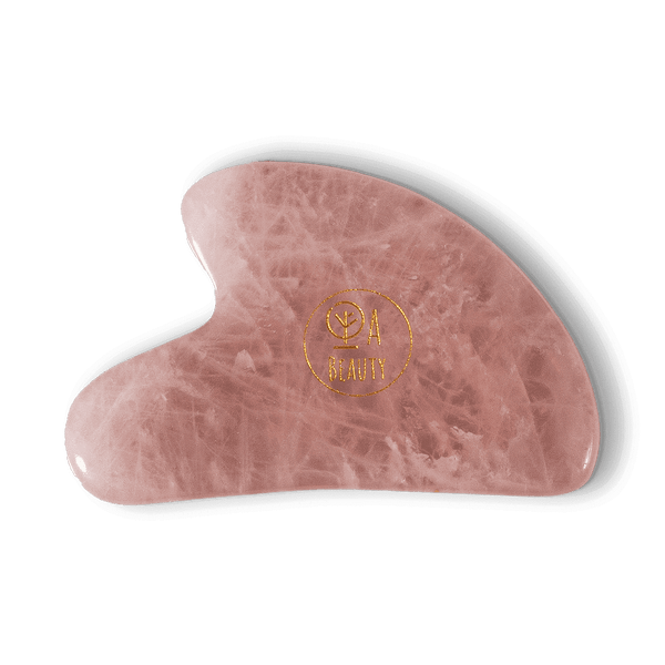 Gua sha cœur liftant et sculptant quartz rose